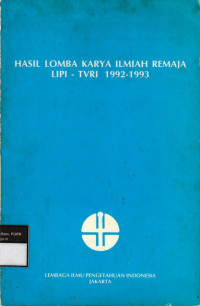 Image of Hasil Lomba Karya Ilmiah Remaja LIPI TVRI 1990 - 1991