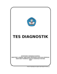 Image of Pedoman Pengembangan Tes Diagnostik Matematika